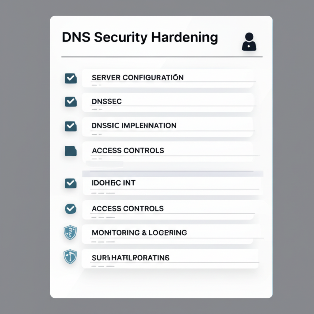 Thumbnail illustration for 'DNS Security Testing Checklist' - comprehensive checklist for systematic dns security assessments